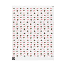 Load image into Gallery viewer, Charming Pet-Themed Wrapping Paper, Gift Wrap for Special Occasions, Holiday Gift Wrapping, Cute Dog Bow Design, Pet Lover&#39;s Gift Paper - sweet mitten dreams

