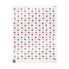 Load image into Gallery viewer, Charming Pet-Themed Wrapping Paper, Gift Wrap for Special Occasions, Holiday Gift Wrapping, Cute Dog Bow Design, Pet Lover&#39;s Gift Paper - sweet mitten dreams
