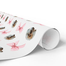 Load image into Gallery viewer, Charming Pet-Themed Wrapping Paper, Gift Wrap for Special Occasions, Holiday Gift Wrapping, Cute Dog Bow Design, Pet Lover&#39;s Gift Paper - sweet mitten dreams
